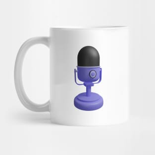 Microphone podcast and musical Mug